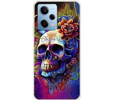 Чохол для Xiaomi Redmi Note 12 Pro 5G MixCase асорті череп у квітах