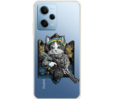 Чохол для Xiaomi Redmi Note 12 Pro 5G MixCase патріотичні кіт захисник