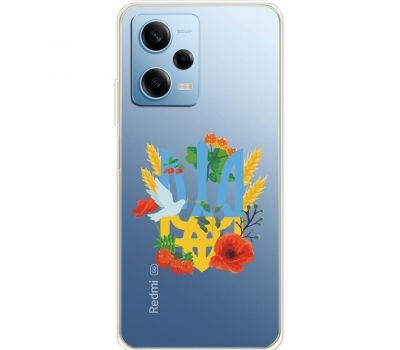 Чохол для Xiaomi Redmi Note 12 Pro 5G MixCase патріотичні герб у квітах