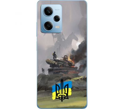 Чохол для Xiaomi Redmi Note 12 Pro 5G MixCase патріотичні танк у вогні