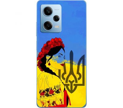 Чохол для Xiaomi Redmi Note 12 Pro 5G MixCase патріотичні українка у вишиванці