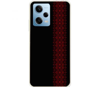 Чохол для Xiaomi Redmi Note 12 Pro 5G MixCase патріотичні червоний колір вишиванки