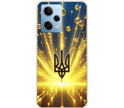 Чохол для Xiaomi Redmi Note 12 Pro 5G MixCase патріотичні Тризуб у золоті