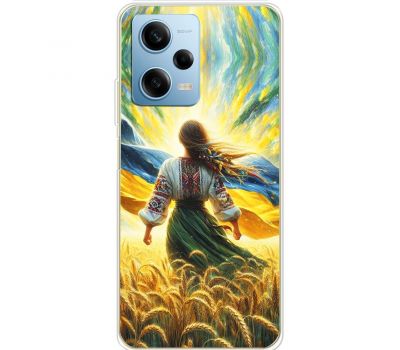 Чохол для Xiaomi Redmi Note 12 Pro 5G MixCase патріотичні дівчина в полі