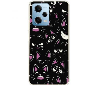 Чохол для Xiaomi Redmi Note 12 Pro 5G MixCase мультики black cat