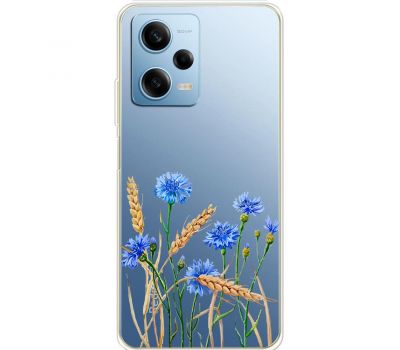 Чохол для Xiaomi Redmi Note 12 Pro 5G Mixcase квіти волошки в пшениці