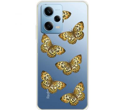 Чохол для Xiaomi Redmi Note 12 Pro 5G MixCase Леопард метелика