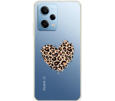 Чохол для Xiaomi Redmi Note 12 Pro 5G MixCase Леопард серце