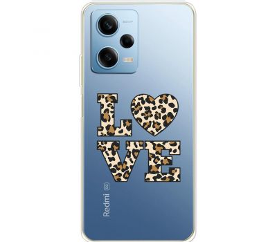 Чохол для Xiaomi Redmi Note 12 Pro 5G MixCase Леопард love