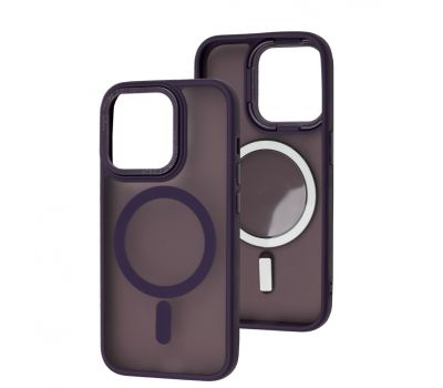 Чохол для iPhone 15 Pro Space color MagSafe фіолетовий