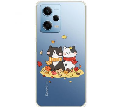 Чохол для Xiaomi Redmi Note 12 Pro 5G MixCase осінь котяча осінь