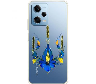 Чохол для Xiaomi Redmi Note 12 Pro 5G MixCase патріотичні тризуб з квітів