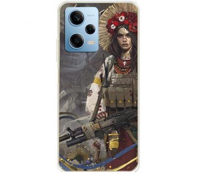 Чохол для Xiaomi Redmi Note 12 Pro 5G MixCase патріотичні дівчина воїн