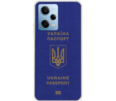 Чохол для Xiaomi Redmi Note 12 Pro 5G MixCase патріотичні Україна паспорт