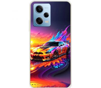 Чохол для Xiaomi Redmi Note 12 Pro 5G MixCase машини неон mix