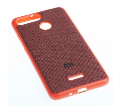 Чохол для Xiaomi Redmi 6 Textile червоний 3496886