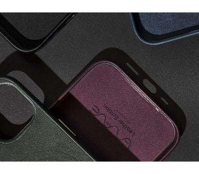 Чохол для iPhone 12 Max WAVE Premium leather MagSafe black 3497893