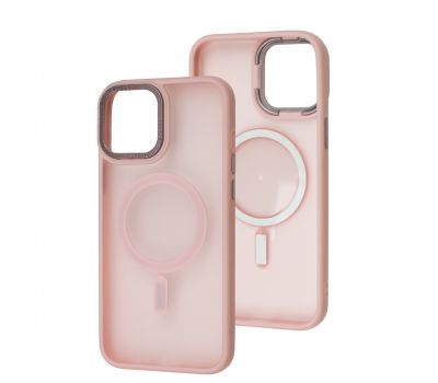 Чохол для iPhone 12 Pro Max Space color MagSafe рожевий