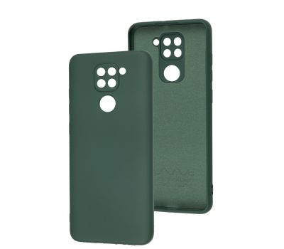 Чохол для Xiaomi Redmi Note 9 Wave camera colorful  forest green
