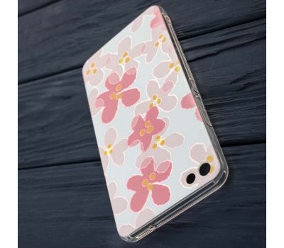 Чохол для Meizu U20 з малюнком рожеві квіти. 350159