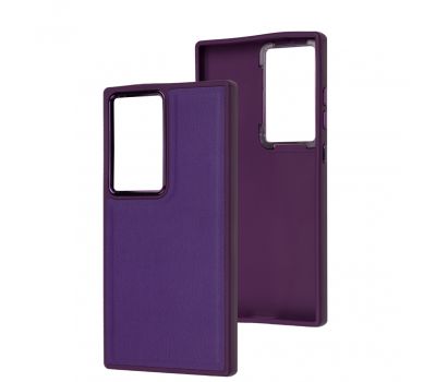 Чохол для Samsung Galaxy S24 Ultra Leather case classic violet