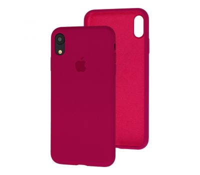 Чохол для iPhone Xr Silicone Full червоний / rose red