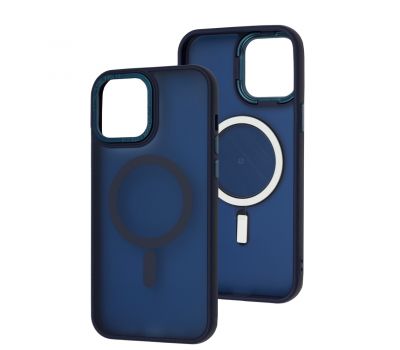 Чохол для iPhone 13 Pro Max Space color MagSafe синій