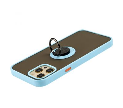 Чохол для iPhone 12 Pro Max LikGus Edging Ring бірюзовий 3500141