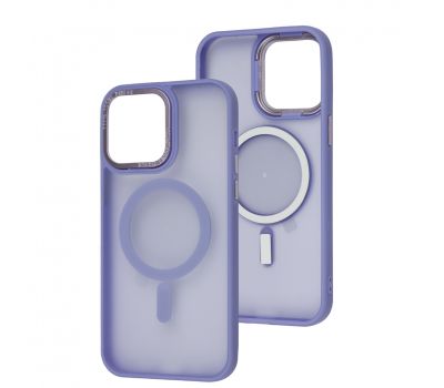 Чохол для iPhone 14 Pro Max Space color MagSafe бузковий