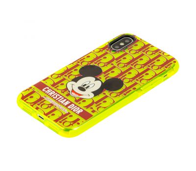 Чохол для iPhone X / Xs Neon print Міккі Маус CD 3501154