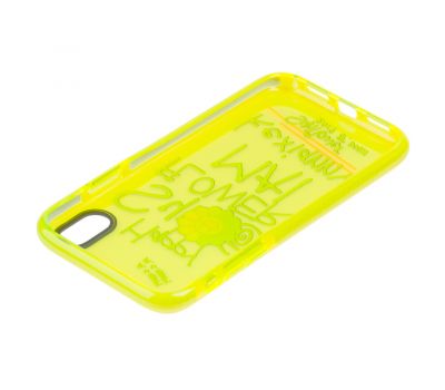 Чохол для iPhone X / Xs Neon print happy 3501152