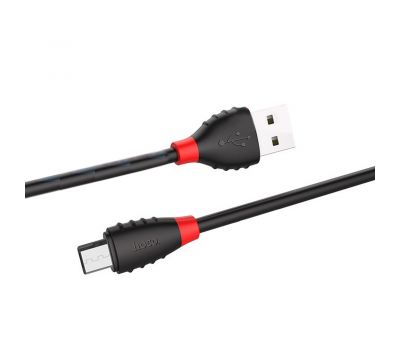 Кабель USB Hoco X27 Excellent microUSB 2.4A 1,2m black 3501556