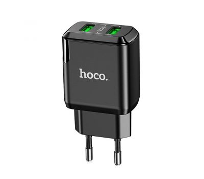 Мережевий ЗП Hoco N6 Charmer QC3.0 2USB black 3501031