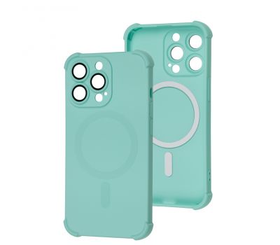 Чохол для iPhone 13 Pro WAVE Silk Touch WXD MagSafe turquoise