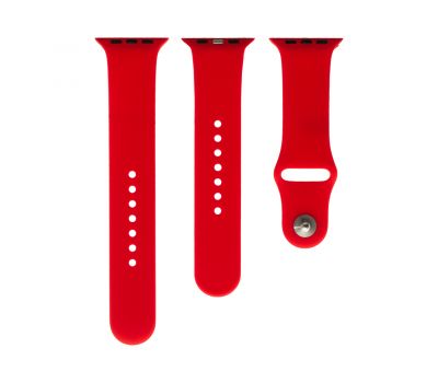 Ремінець для Apple Watch 42-44mm Band Silikone Two - Piece red