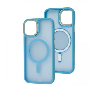 Чохол для iPhone 12 / 12 Pro Space color MagSafe блакитний