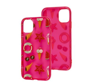 Чохол для iPhone 11 Summer Time pink/sea