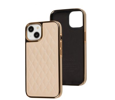 Чохол для iPhone 14 Puloka leather case pink sand