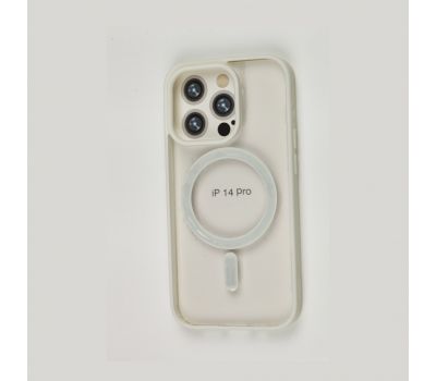 Чохол для iPhone 14 Pro Berlia Color MagSafe white 3504047