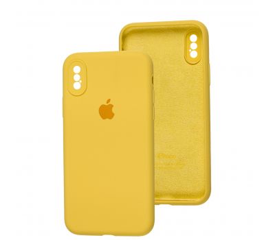 Чохол для iPhone X / Xs Slim Full camera yellow