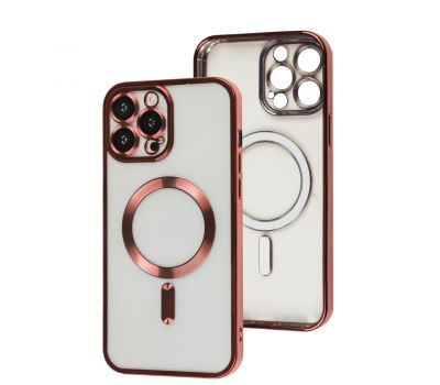 Чохол для iPhone 13 Pro Max Fibra Chrome MagSafe red