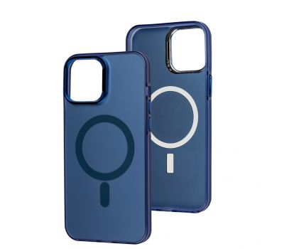 Чохол для iPhone 12 Pro Max IMD Colors MagSafe blue