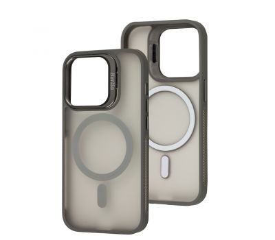 Чохол для iPhone 14 Pro Berlia Titanium MagSafe grey