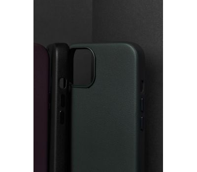 Чохол для iPhone 13 Pro Max WAVE Premium leather MagSafe dark cherry 3507356