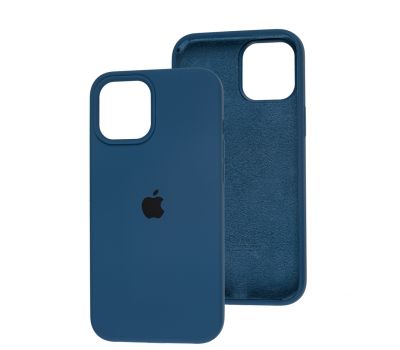 Чохол для iPhone 12 Pro Max Silicone Full navy blue