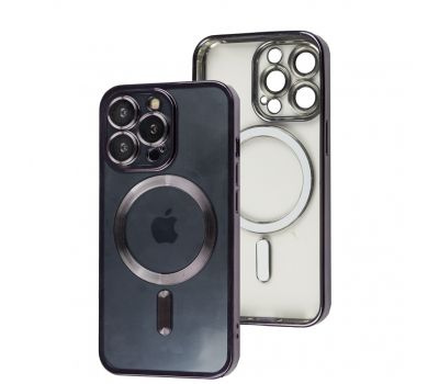 Чохол для iPhone 13 Pro Fibra Chrome MagSafe dark purple