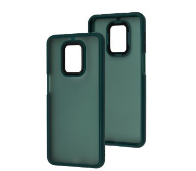 Чохол для Xiaomi Redmi Note 9s / 9 Pro Wave Matte Color forest green