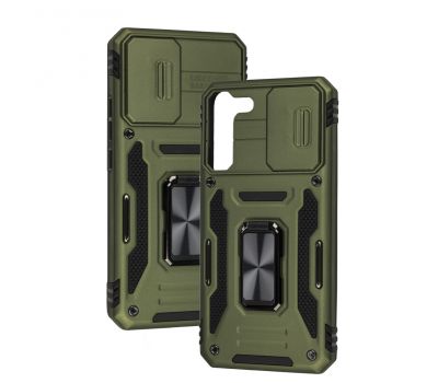 Чохол для Samsung Galaxy S22+ (S906) Camshield Army Ring army green