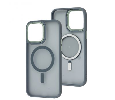 Чохол для iPhone 14 Pro Max Space color MagSafe сірий