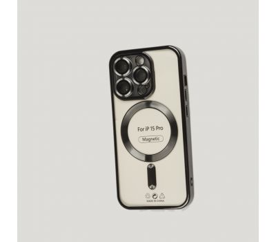 Чохол для iPhone 15 Pro Fibra Chrome MagSafe black 3510583